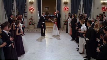 Pavel Douglas, Rupert Penry-Jones, and Ellie Botterill in Crown for Christmas (2015)