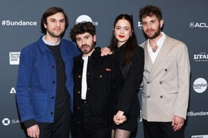 Molly Gordon, Nick Lieberman, Ben Platt, and Noah Galvin at an event for Theater Camp (2023)