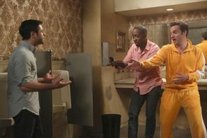 Satya Bhabha, Lamorne Morris, and Jake Johnson in New Girl (2011)