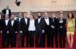 Gábor Rajna, Urs Rechn, Todd Charmont, Gábor Sipos, Géza Röhrig, Levente Molnár, Amitai Kedar, and Clara Royer at an eve