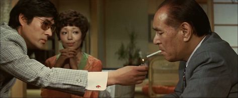 Gô Katô, Shin Saburi, and Karin Yamaguchi in The Castle of Sand (1974)