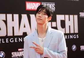 Mark Tuan at an event for Shang-Chi and the Legend of the Ten Rings (2021)