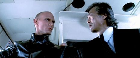 Luke Goss and Kôichi Iwaki in Silver Hawk (2004)