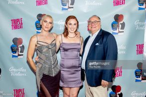 Margarita Zhitnikova, Stacey Maltin & Jeffrey Weber attend the NYC Triple Threat premiere