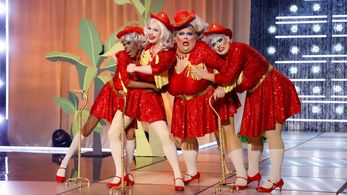 Salina EsTitties, Luxx Noir London, Marcia Marcia Marcia, and Mistress Isabelle Brooks in RuPaul's Drag Race (2009)