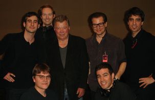 Pat Buckley, Andrew Swant, William Shatner, Jim Harrington, Mark Escribano, Bobby Ciraldo, and Drew Rosas (WILLIAM SHATN