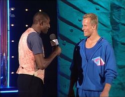 John Fashanu and Dean Pollen in Gladiators (1992)