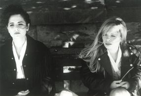 Emily cutler, Adrienne Shelly on set of 