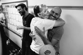 Derek Cianfrance and Jody Lee Lipes on the set of I Know This Much Is True