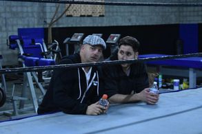 Phillip Musumeci with director and writer of Underdog