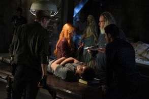 David Castro, Katherine McNamara, Dominic Sherwood, and Alberto Rosende in Shadowhunters (2016)