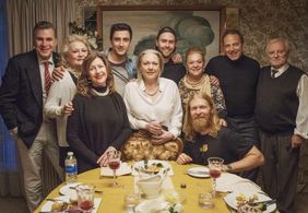 Martin Sharpe on the set of Serving Joy