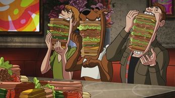 Matthew Lillard, Jensen Ackles, and Frank Welker in Supernatural (2005)