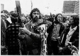 Te Matakite o Aotearoa: The Maori Land March 1975. Dave Clark (Seaman's Union) Leon Narbey and Gil Scrine (Camera Assist