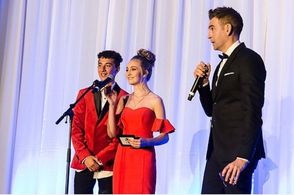 Vanessa Przada at the Leo Awards with Matthew Anderson and Jaiven Natt