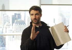 Matthew Watts on the set of Mutual Friends