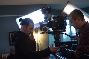 Daniel Mimura and Sebastien Scandiuzzi in A Matter of Prejudice (2017)