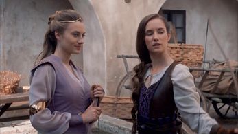 Eliska Krenková and Natalia Germani in Princess cursed in Time (2020)