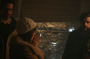 Dean Cates, Brian Morvant, and Lauren Ashley Carter in Pod (2015)