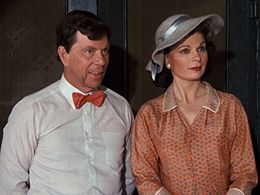 Joe Conley and Ronnie Claire Edwards in The Waltons (1972)