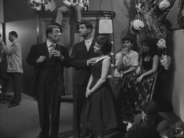 Jean-Claude Brialy and Françoise Vatel in The Cousins (1959)