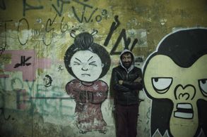 Caito Ortiz backstage on Estação Liberdade (Freedom Station) 2011