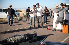 Doug Potts, Theo Davies, Andrew Steel, Nick Federoff, Marc Gold, Daniel Ajemian, and Frank Shankwitz in Wish Man (2019)