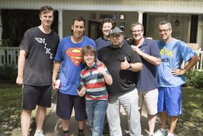 Adam Sandler, Frank Coraci, and Kyle Red Silverstein in Blended (2014)