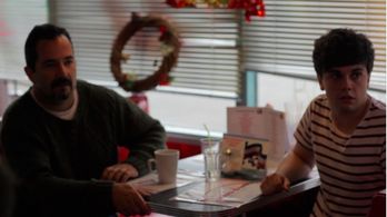 Jeremy Oliver and Gino Wilson in Dimension Diner (2013)