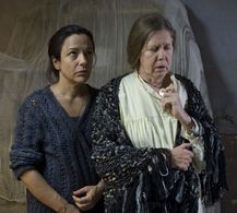 Lluïsa Castell and Elisa Crehuet in Black Bread (2010)