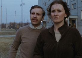 Jerzy Stuhr and Malgorzata Zabkowska in Camera Buff (1979)