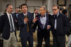 Peter Bogdanovich, Michael York, Josh Radnor, and Will Shortz in How I Met Your Mother (2005)