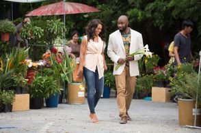 Still shot of actor Michael Jai White and wife, actress Gillian White from the Sony feature film Never Back Down: No Sur