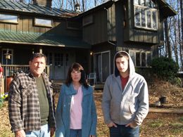 Art LeFleur, Victoria Vance, Paul McGill on the set of HOUSE HUNTING