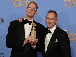 Pete Docter and Jonas Rivera at an event for 73rd Golden Globe Awards (2016)