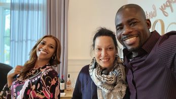 On set of 9-1-1 Lonestar with director Yangzom Brauen