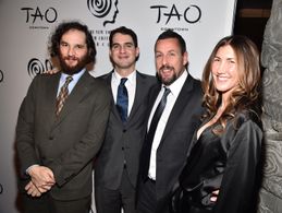 Adam Sandler, Jackie Sandler, Josh Safdie, and Benny Safdie at an event for Uncut Gems (2019)