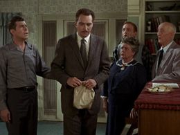 Frances Bavier, Jack Dodson, Andy Griffith, and Burt Mustin in The Andy Griffith Show (1960)