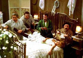 Kveta Fialová, Frantisek Filipovský, Josef Hlinomaz, Pavel Landovský, and Jan Libícek in Straw Hat (1972)
