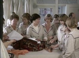 Judy Flynn, Cathy Murphy, and Diana Rayworth in The House of Eliott (1991)