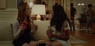 Rebecca Knowles and Maitreyi Ramakrishnan in NEVER HAVE I EVER