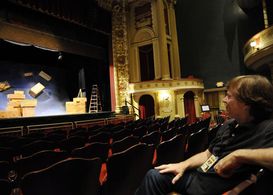 Behind the Scenes: Jay checks out the set.