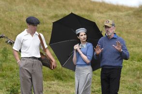 Hugh Laurie, Lucy Boynton, and Will Poulter in Why Didn't They Ask Evans? (2022)