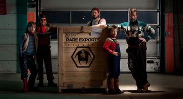 Rauno Juvonen, Tommi Korpela, Jorma Tommila, Onni Tommila, and Ilmari Järvenpää in Rare Exports (2010)