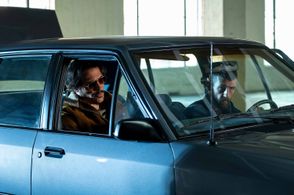 Sergio Peris-Mencheta and Carter Hudson in Snowfall: Lying in a Hammock (2022)