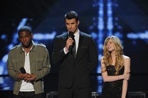 Steve Jones, Marcus Canty, and Drew Ryniewicz in The X Factor (2011)