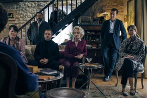 Clive Owen, Caroline Silhol, Jonathan Zaccaï, Denis Ménochet, Rebecca Root, Louise Bourgoin, and Oscar Lesage in Monsieu