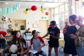 Corrie Chen and Emmanuelle Mattana in Mustangs FC (2017)