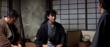 Chizu Hayashi, Shintarô Katsu, and Gaku Yamamoto in Zatoichi and the Chess Expert (1965)