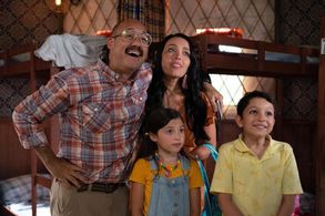 Keslee Blalock, Gigi Orsillo, Eddie James, and Elias Kemuel in Family Camp (2022)